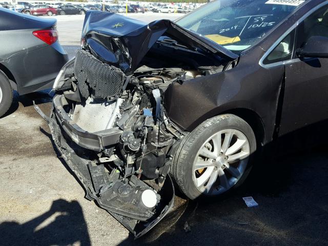 1G4PP5SK1E4102344 - 2014 BUICK VERANO GRAY photo 9