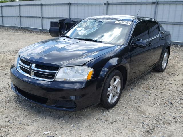 1B3BD1FB2BN501801 - 2011 DODGE AVENGER MA BLACK photo 2