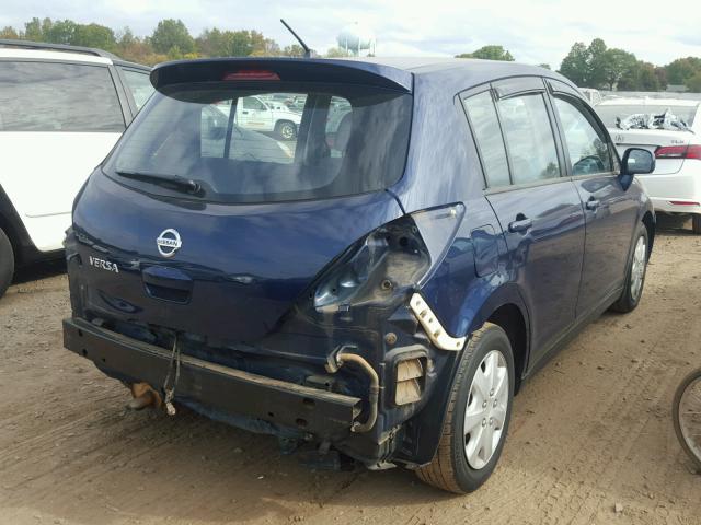 3N1BC13EX8L403000 - 2008 NISSAN VERSA S BLUE photo 4