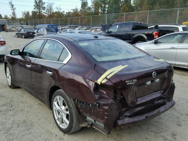 1N4AA5AP6EC434512 - 2014 NISSAN MAXIMA S Bordeaux photo 3