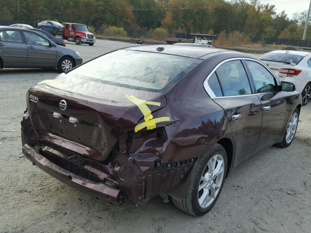 1N4AA5AP6EC434512 - 2014 NISSAN MAXIMA S Bordeaux photo 4