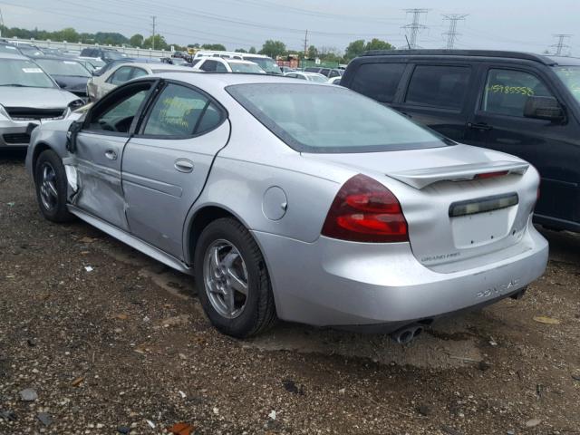 2G2WS522341114590 - 2004 PONTIAC GRAND PRIX SILVER photo 3
