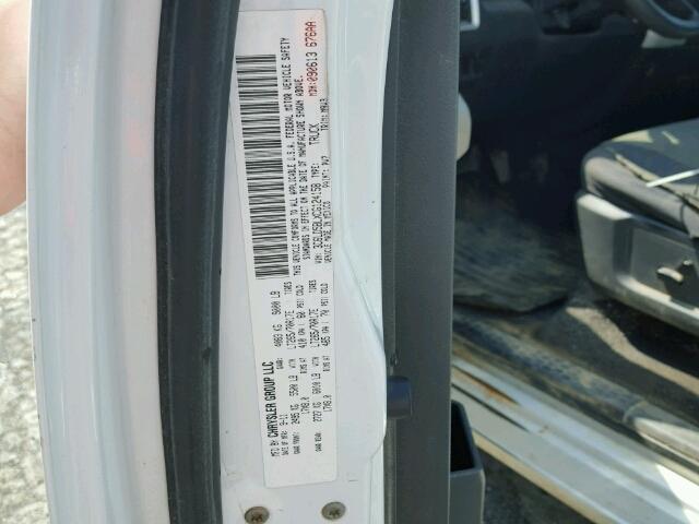 3C6LD5BLXCG124158 - 2012 DODGE RAM 2500 S თეთრი ფოტო 10