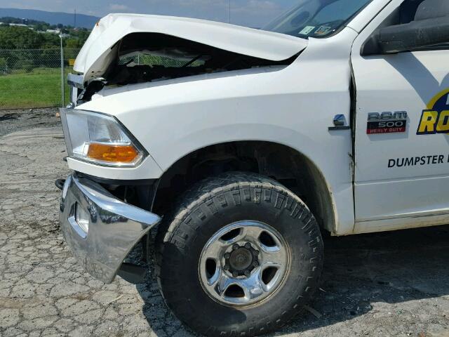 3C6LD5BLXCG124158 - 2012 DODGE RAM 2500 S თეთრი ფოტო 9
