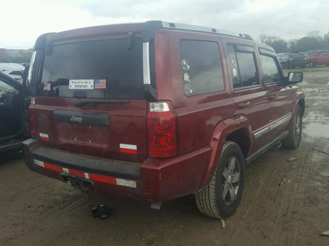1J8HG58237C552773 - 2007 JEEP COMMANDER მუქწითელი ფოტო 4