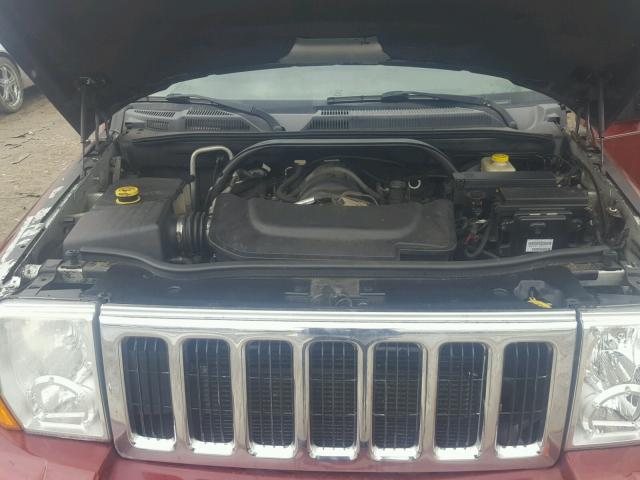 1J8HG58237C552773 - 2007 JEEP COMMANDER მუქწითელი ფოტო 7