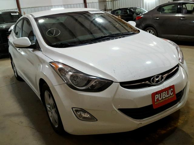 5NPDH4AE8DH296048 - 2013 HYUNDAI ELANTRA GL WHITE photo 1