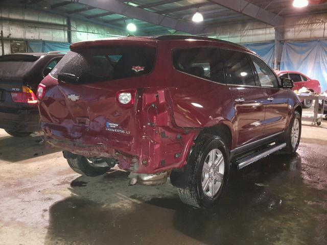 1GNLRFEDXAJ236899 - 2010 CHEVROLET TRAVERSE L RED photo 4