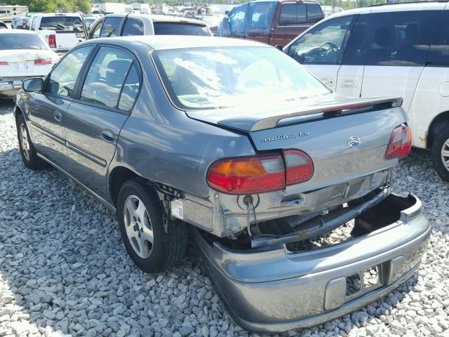1G1NE52J93M685986 - 2003 CHEVROLET MALIBU LS ნაცრისფერი ფოტო 3