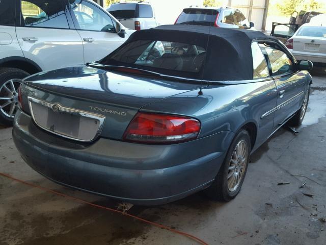 1C3EL55R46N197837 - 2006 CHRYSLER SEBRING TEAL photo 4