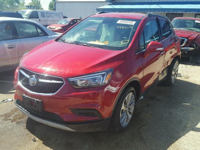 KL4CJASB8JB638933 - 2018 BUICK ENCORE PRE RED photo 2