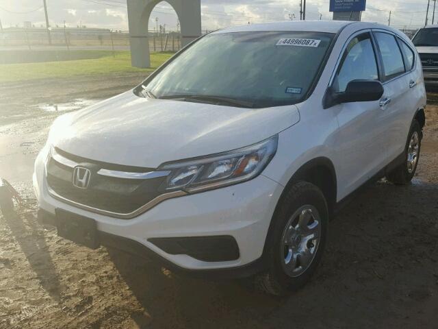 5J6RM3H39FL019417 - 2015 HONDA CR-V LX WHITE photo 2