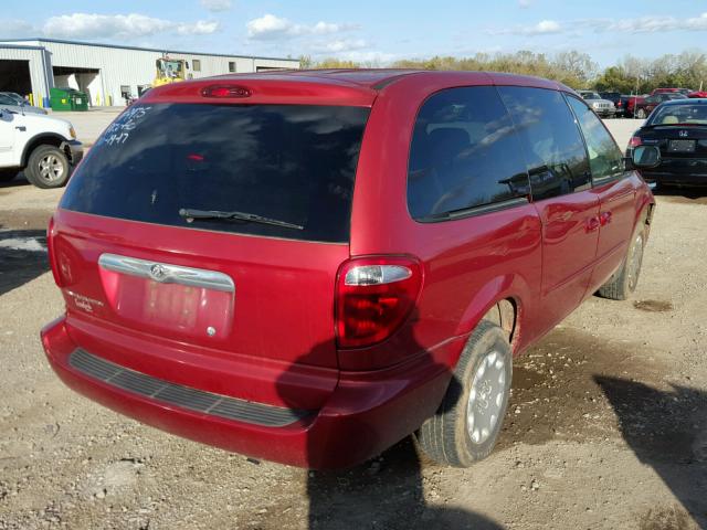 2C4GP24R23R289696 - 2003 CHRYSLER TOWN & COU RED photo 4