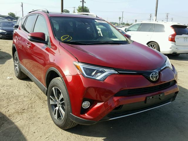 JTMWFREV5JD121487 - 2018 TOYOTA RAV4 ADVEN BURGUNDY photo 1