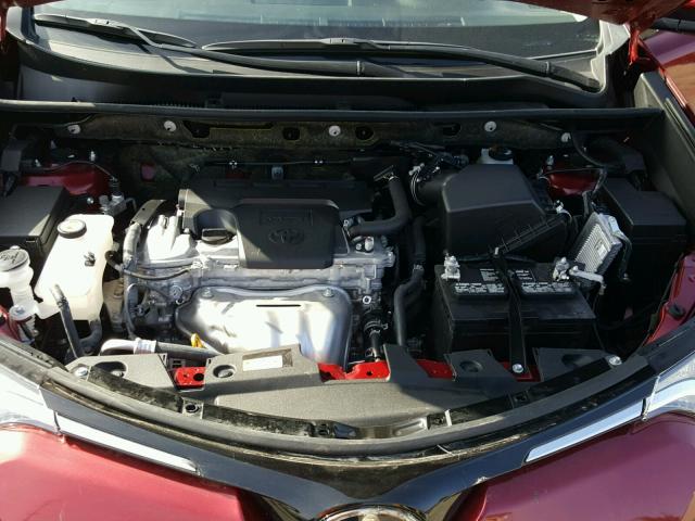 JTMWFREV5JD121487 - 2018 TOYOTA RAV4 ADVEN BURGUNDY photo 7