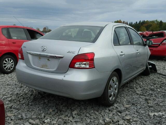 JTDBT903481198926 - 2008 TOYOTA YARIS SILVER photo 4