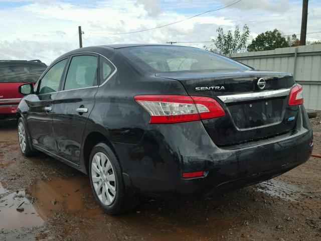 3N1AB7AP2DL798841 - 2013 NISSAN SENTRA BLACK photo 3