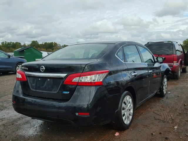 3N1AB7AP2DL798841 - 2013 NISSAN SENTRA BLACK photo 4