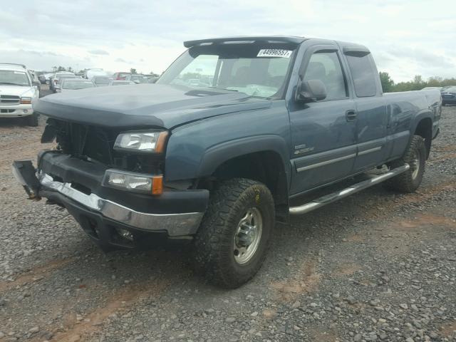 1GCHK29D67E173310 - 2007 CHEVROLET SILVERADO BLUE photo 2