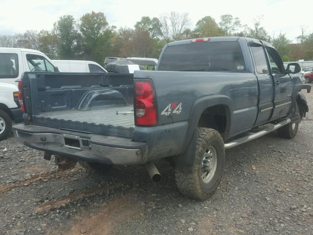 1GCHK29D67E173310 - 2007 CHEVROLET SILVERADO BLUE photo 4