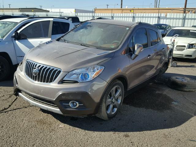 KL4CJCSB9EB696017 - 2014 BUICK ENCORE SILVER photo 2