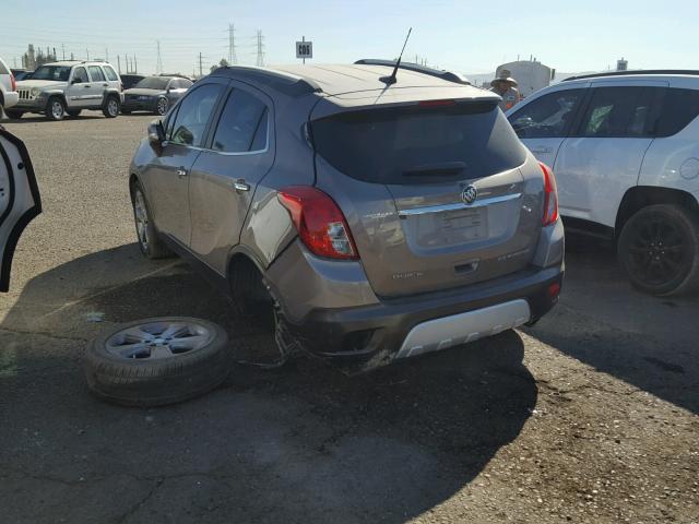 KL4CJCSB9EB696017 - 2014 BUICK ENCORE SILVER photo 3