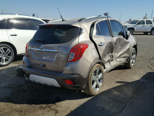 KL4CJCSB9EB696017 - 2014 BUICK ENCORE SILVER photo 4