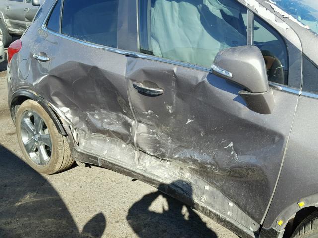 KL4CJCSB9EB696017 - 2014 BUICK ENCORE SILVER photo 9