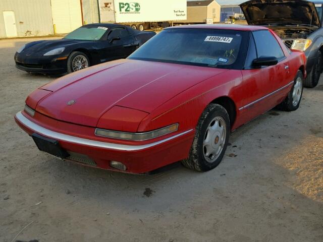 1G4EC13LXMB900810 - 1991 BUICK REATTA RED photo 2