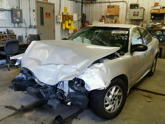 1G2NE52F74C206334 - 2004 PONTIAC GRAND AM S Արծաթագույն լուսանկար 2