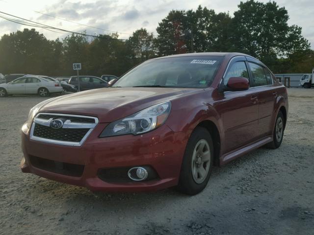 4S3BMBK60D3008680 - 2013 SUBARU LEGACY RED photo 2