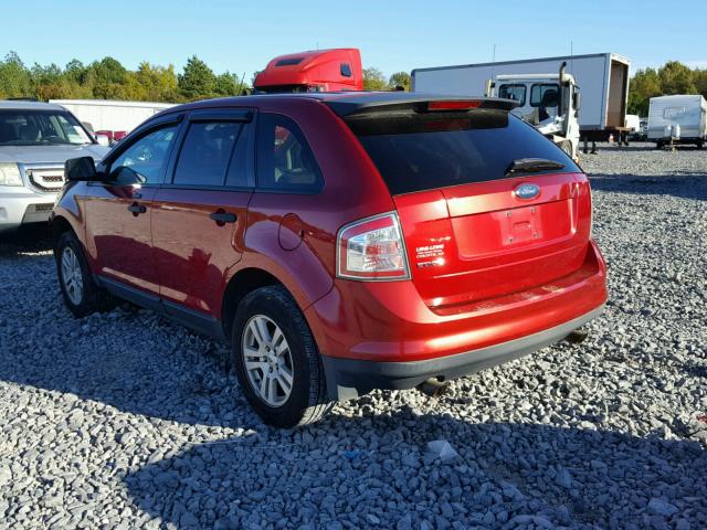 2FMDK36C57BA83539 - 2007 FORD EDGE RED photo 3