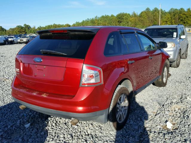 2FMDK36C57BA83539 - 2007 FORD EDGE RED photo 4