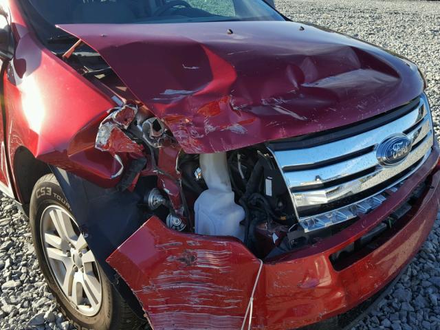 2FMDK36C57BA83539 - 2007 FORD EDGE RED photo 9