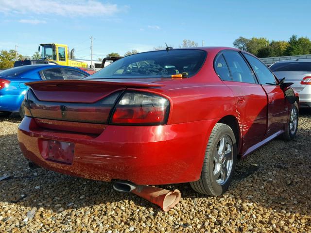 1G2HY54KX5U159357 - 2005 PONTIAC BONNEVILLE RED photo 4