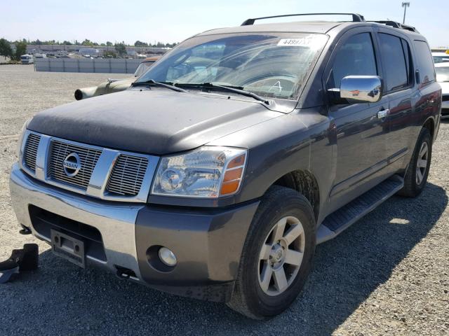 5N1AA08B04N743852 - 2004 NISSAN ARMADA SE GRAY photo 2