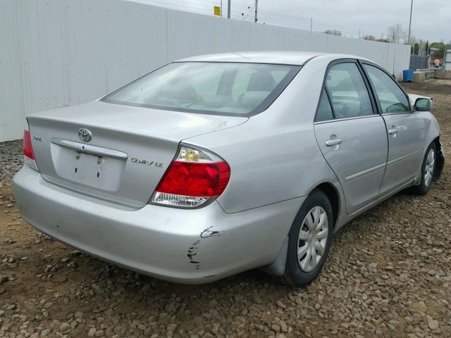 4T1BE32K35U541775 - 2005 TOYOTA CAMRY LE 银色 照片 4