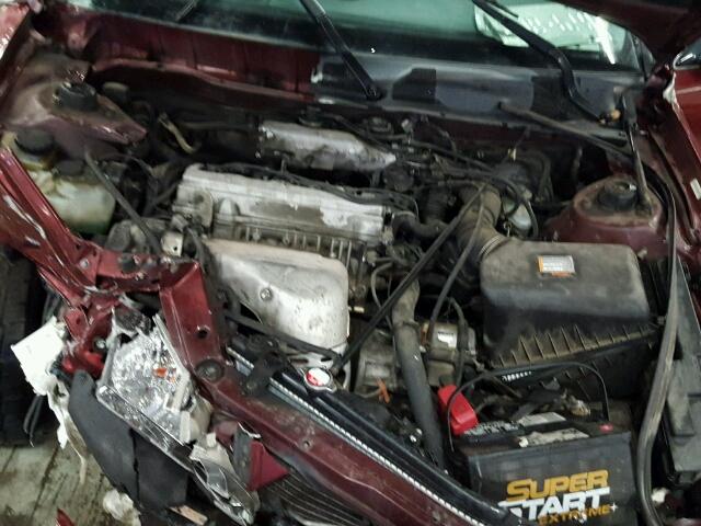 4T1BG22K81U799143 - 2001 TOYOTA CAMRY CE MAROON photo 7