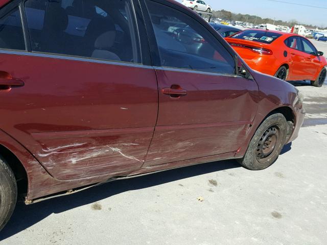 4T1BE32K55U076481 - 2005 TOYOTA CAMRY LE მუქწითელი ფოტო 9
