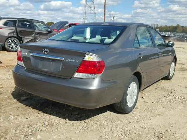 4T1BE32K35U525740 - 2005 TOYOTA CAMRY LE GRAY photo 4