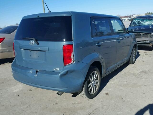 JTLKE50E081056727 - 2008 TOYOTA SCION XB BLUE photo 4