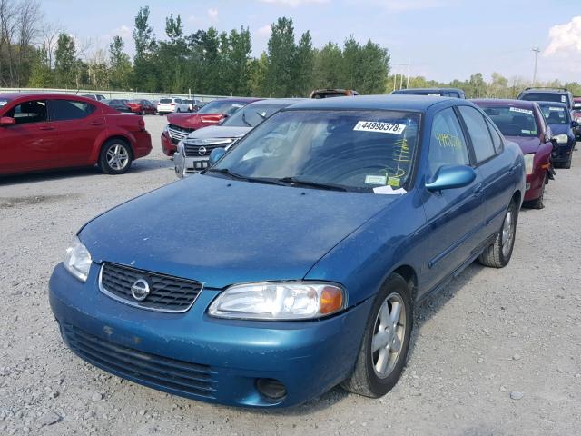 3N1AB51A03L735283 - 2003 NISSAN SENTRA SE- BLUE photo 2