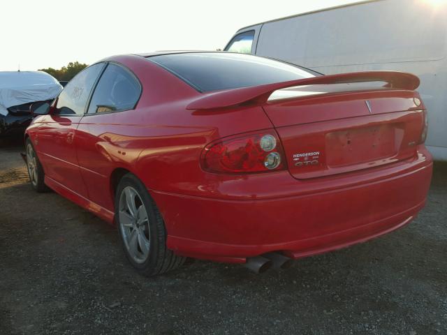 6G2VX12G54L283329 - 2004 PONTIAC GTO RED photo 3