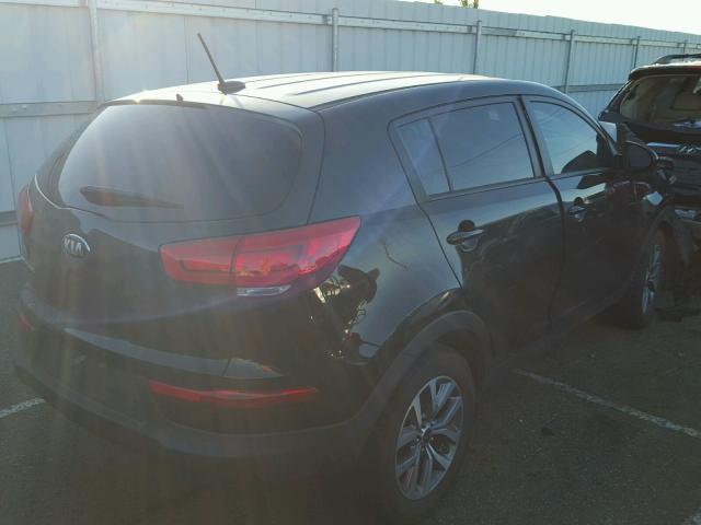 KNDPB3ACXF7726001 - 2015 KIA SPORTAGE L BLACK photo 4