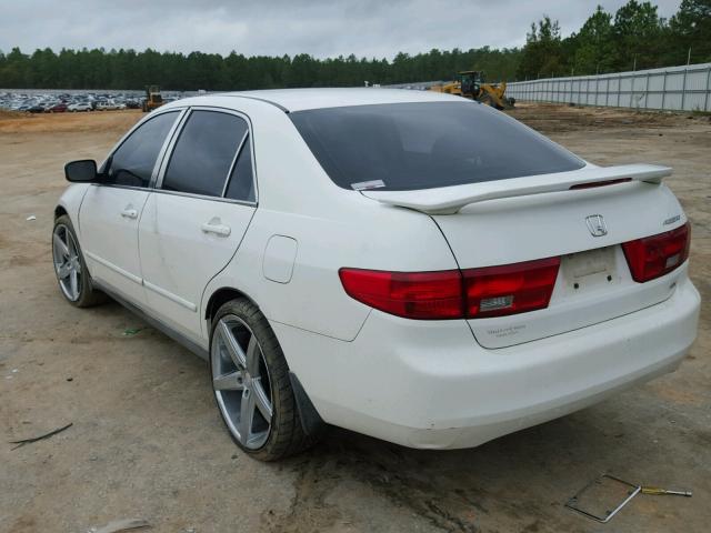 1HGCM56455A114720 - 2005 HONDA ACCORD LX WHITE photo 3