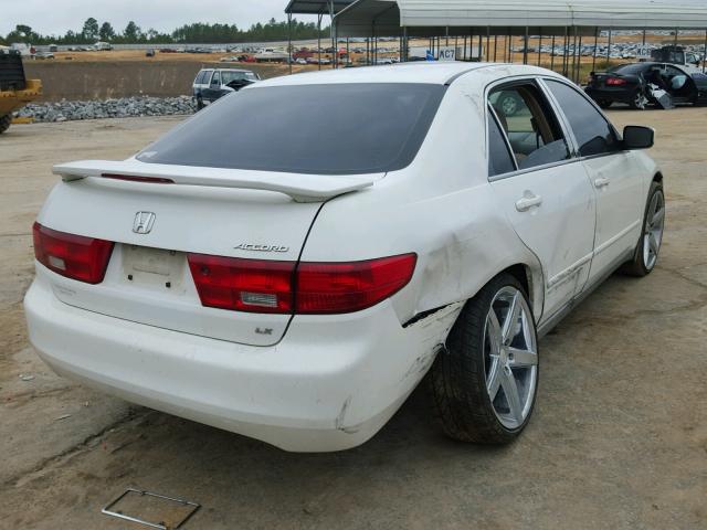 1HGCM56455A114720 - 2005 HONDA ACCORD LX WHITE photo 4