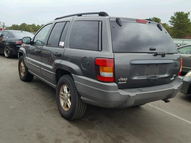 1J4GW48N82C242843 - 2002 JEEP GRAND CHER GRAY photo 3