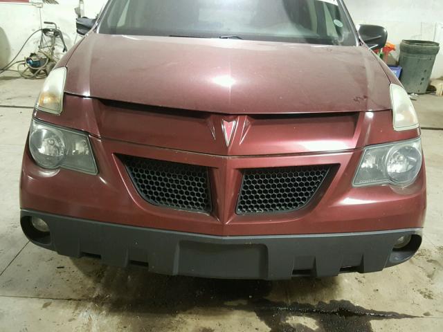 3G7DA03E04S536790 - 2004 PONTIAC AZTEK BURGUNDY photo 9