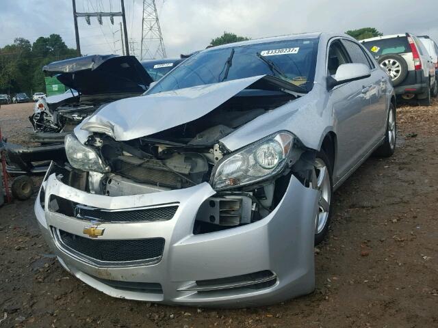 1G1ZC5EB7AF123968 - 2010 CHEVROLET MALIBU 1LT SILVER photo 2