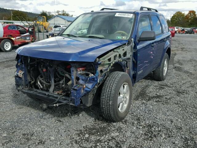 1FMCU03Z58KD33091 - 2008 FORD ESCAPE XLT BLUE photo 2